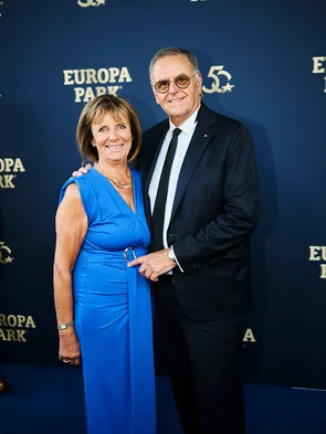 Marianne and Roland Mack Marianne with her husband Roland Mack at the gala celebrating Europa-Park's 50th anniversary.