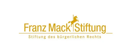 A gold logo representing the Franz Mack Foundation - a charitable foundation under civil law. Yellow-gold logo of the Franz Mack Foundation, a foundation under civil law.