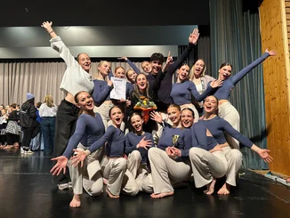 Outstanding performance A group from the TALENT ACADEMY is delighted to have won a prize.