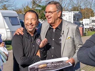 Project patrons DJ BoBo and Roland Mack DJ BoBo and Roland Mack at the project presentation for the ‘Europa-Park Little Heroes Children's House’ in Silver Lake City.