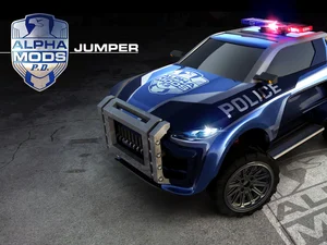 Alpha Mods Jumper A large, animated police patrol car from Alpha Mods P.D.