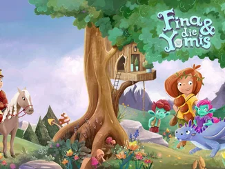 Fina & the Yomis children's book series Colourful book cover for the children's book series Fina & the Yomis.