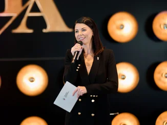 Opening of the TALENT ACADEMY Katja Mack gives a speech at the official opening of the TALENT ACADEMY Europa-Park.