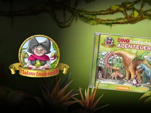 Hörspielen auf VEEJOY lauschen Dinotastische Abenteuer mit Madame Freudenreich als Hörspiel.