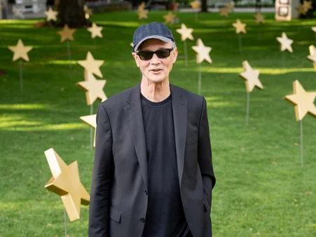 Ottmar Hörl, the artist behind the installation, in his ‘Europe – Garden of Stars’ Ottmar Hörl, the artist behind the installation, in his ‘Europe – Garden of Stars’
