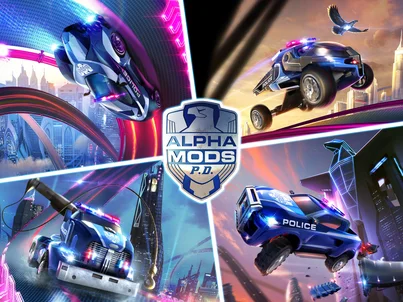 Alpha Mods P.D. at Europa-Park Collage of four futuristic police cars by Alpha Mods P.D.