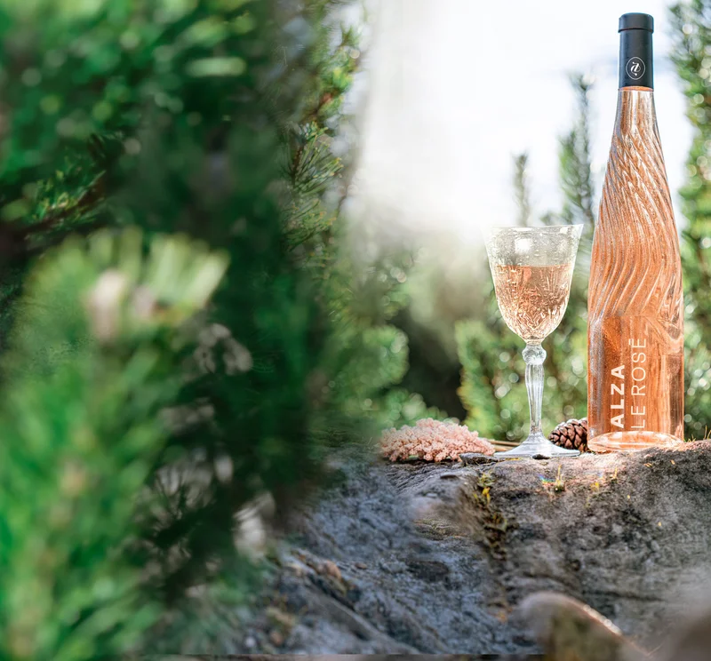 ALZA Le Rosé The original bottle of ALZA Le Rosé.
