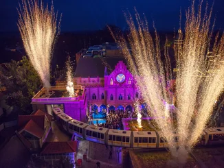 Die Attraktion Voletarium im Europa-Park bei der Eröffnung.