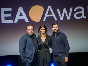 Michael Mack – AUREA Award Michael Mack, Miriam Mack and Mate Rimac at the AUREA Awards.