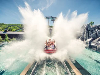 MACK Rides Wasserachterbahn Krampus Expédition im Nigloland.