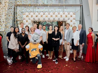 Katja Mack, together with the Mack family and her team, at the grand re-opening of the TALENT ACADEMY at Europa-Park in Rust.