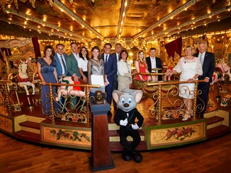 The Mack family carousel ‘Eden Palladium’ The entire Mack family on the historic ‘Eden Palladium’ carousel at the Europa-Park Confertainment Center.