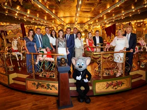The Mack family carousel ‘Eden Palladium’ The entire Mack family on the historic ‘Eden Palladium’ carousel at the Europa-Park Confertainment Center.