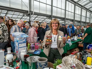 Marianne Mack Charity Flea Market Marianne Mack at the Charity Flea market in the Europa-Park Garden Centre.