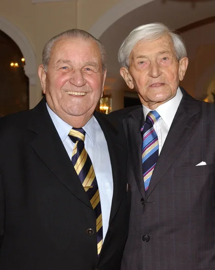 Double portrait de Franz Mack, fondateur d’Europa-Park, et Ulrich Damrau, architecte d’Europa-Park.