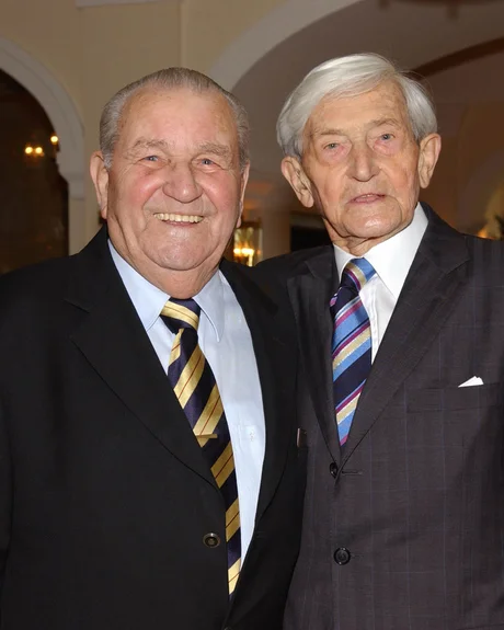 Double portrait de Franz Mack, fondateur d’Europa-Park, et Ulrich Damrau, architecte d’Europa-Park.