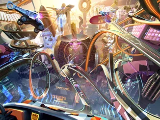 Alpha Mods City A futuristic city with many race tracks.