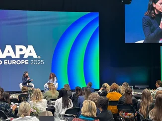 Intervention de Katja Mack lors de l'IAAPA Expo Europe à Barcelone.