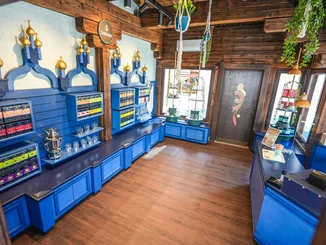 The Dallmayr Teehaus at Europa-Park The interior of the Dallmayr Teehaus in the Russian themed area of Europa-Park.