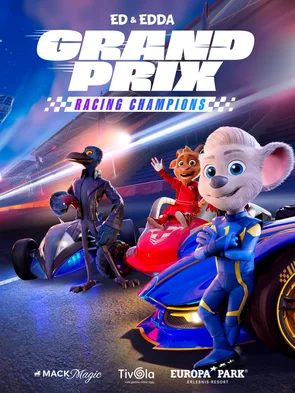 Keyvisual des Videospiels Ed & Edda: GRAND PRIX – Racing Champions.