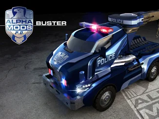Alpha Mods Buster Sturdy police car with many interesting features.