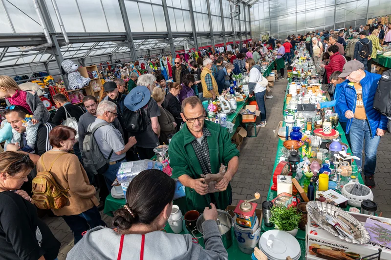 Charity Flea Market Many people visit the charity flea market run by the non-profit organisation Santa Isabel e. V. at the Europa-Park Resort.